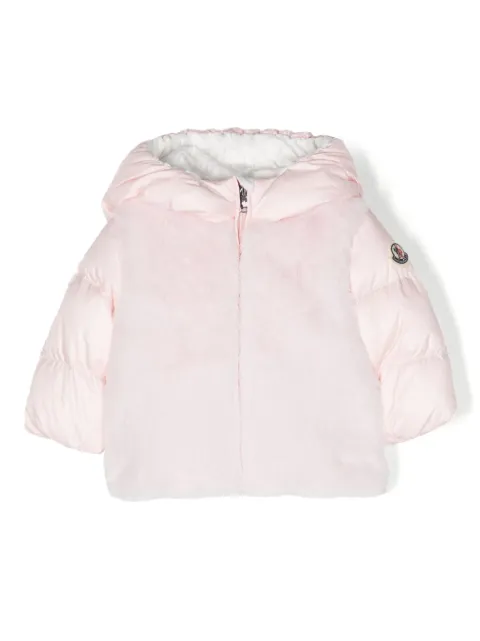 Moncler Enfant logo-patch panelled padded jacket