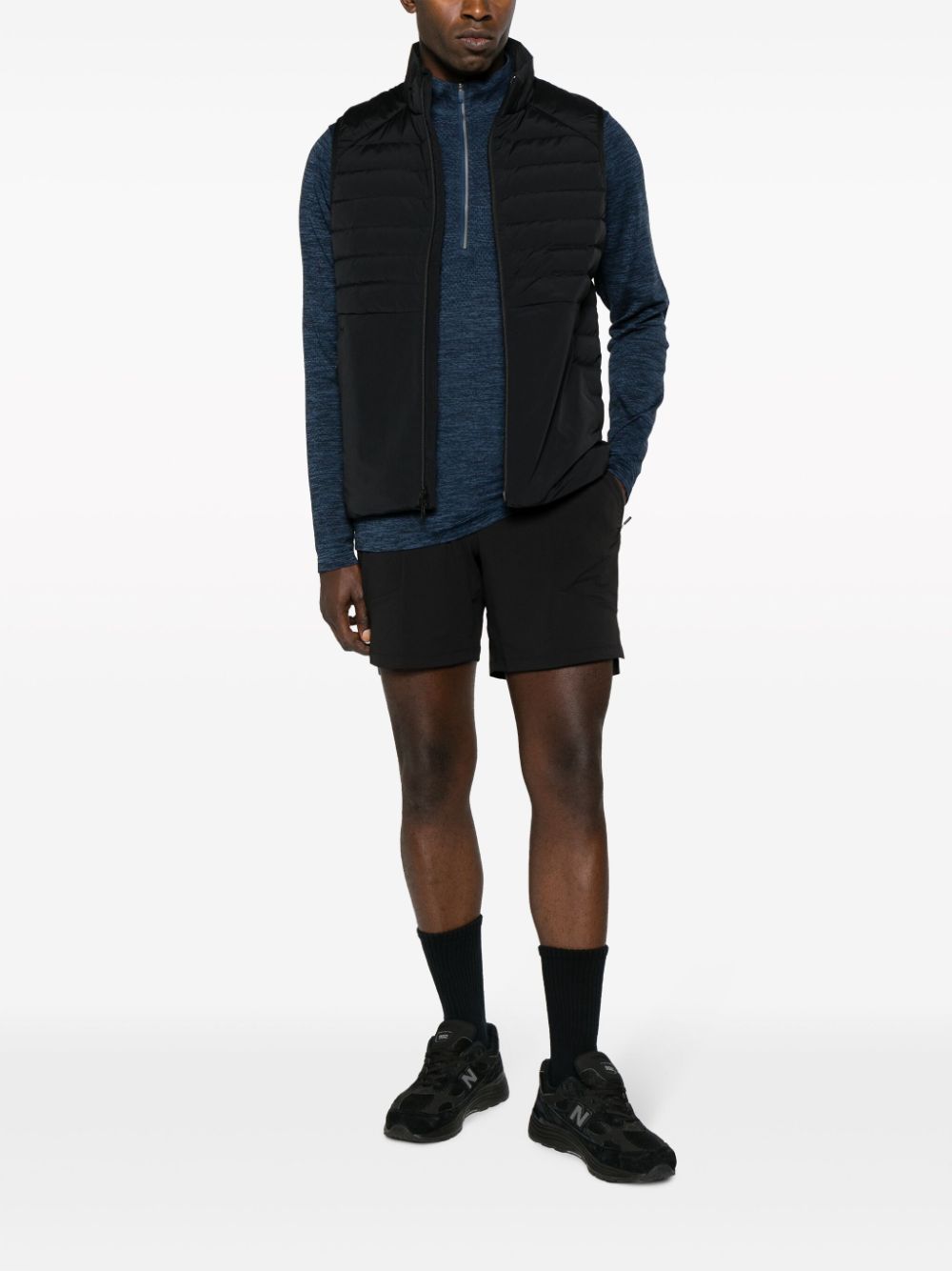 lululemon perforated-detail half-zip sweatshirt - Blauw