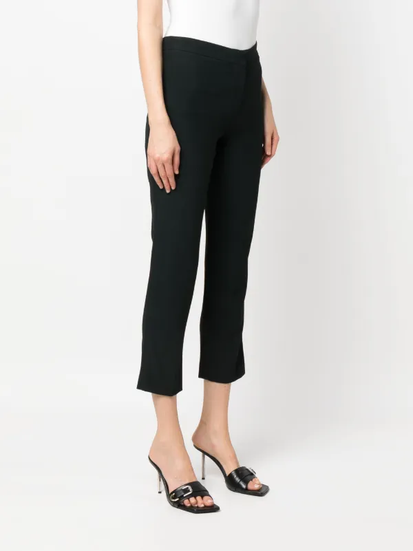 Alexander McQueen Cropped straight-leg Trousers | Black