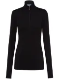 Prada triangle-logo roll-neck top - Black