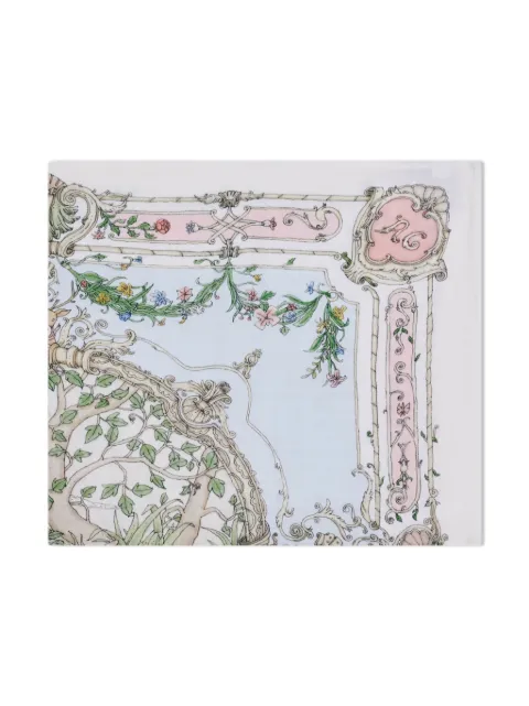 Atelier Choux illustration-print organic cotton blanket