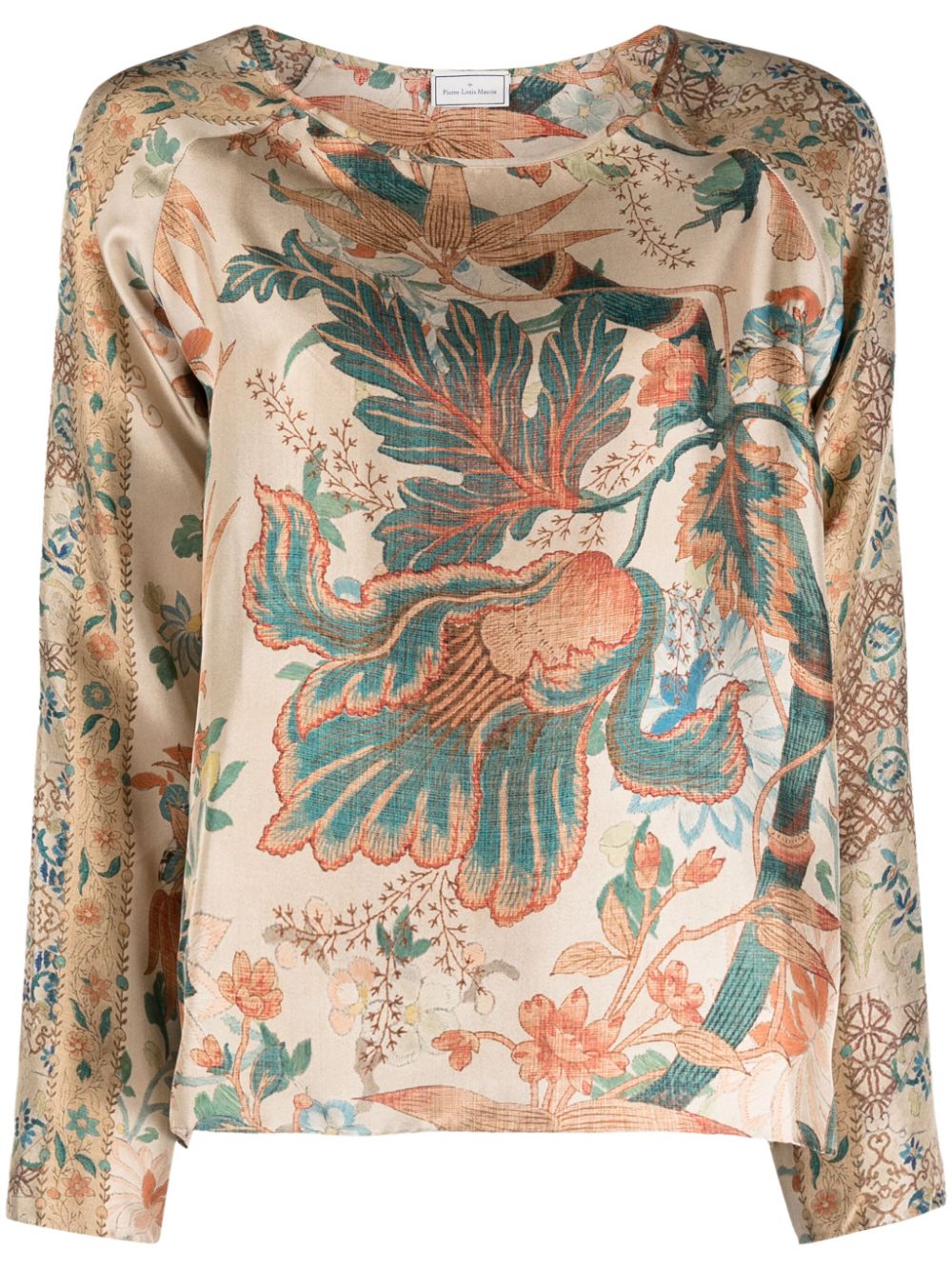 Pierre-Louis Mascia floral-print silk blouse - Multicolour