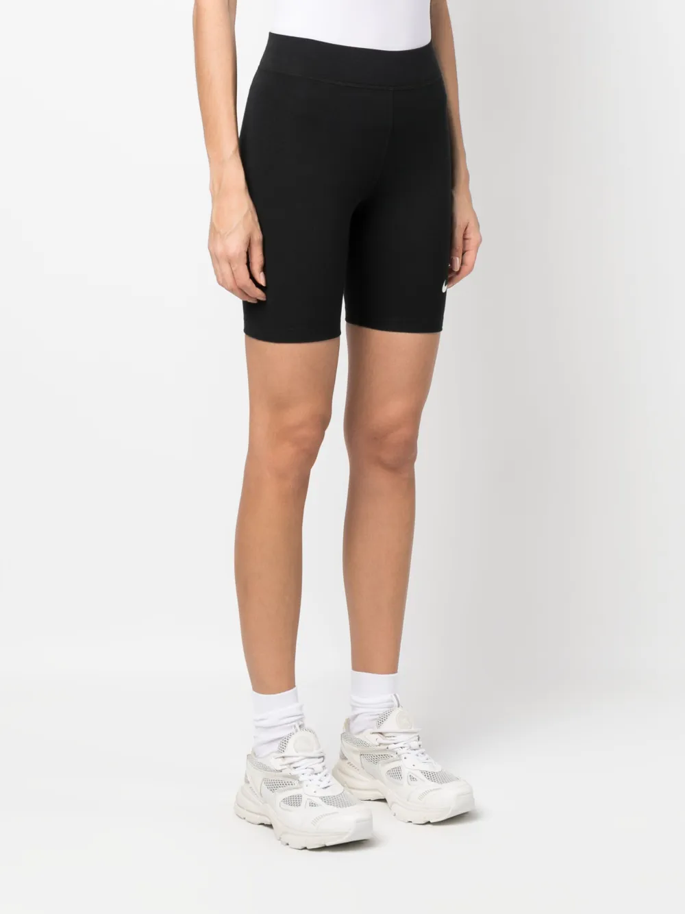 Nike white cycling shorts top