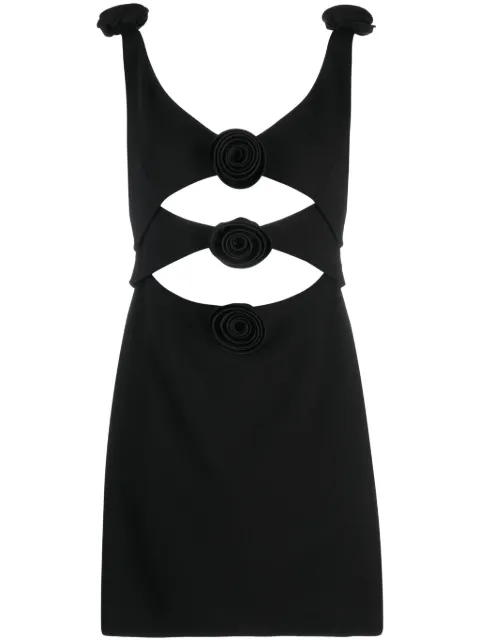 Magda Butrym floral appliqué A-line dress 