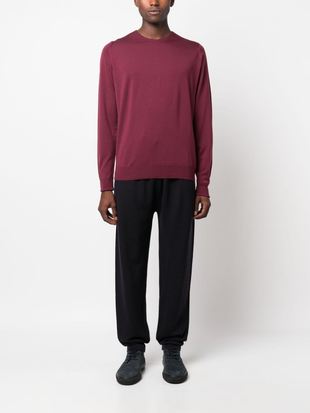 John Smedley Marcus virgin wool jumper - Rood