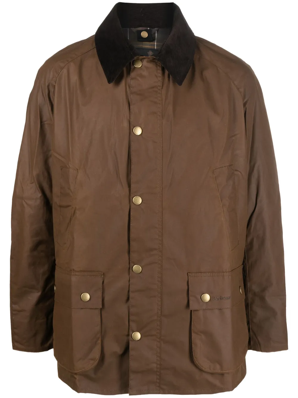 Ashby press-stud wax jacket