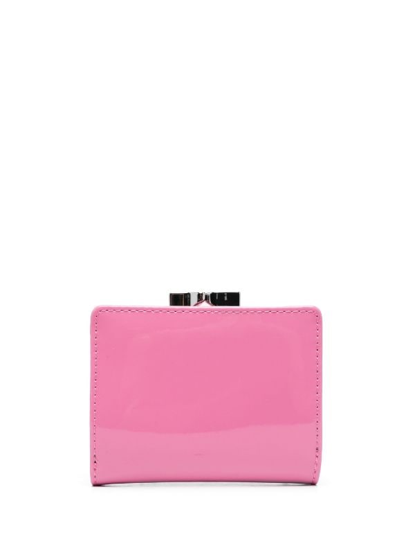 Vivienne Westwood trifold wallet pink leather