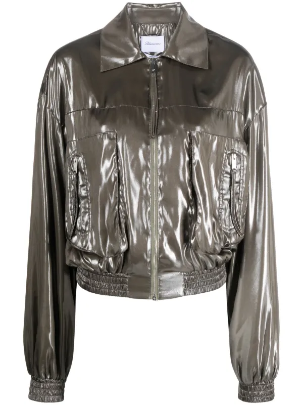 Cropped Bomber Jacket