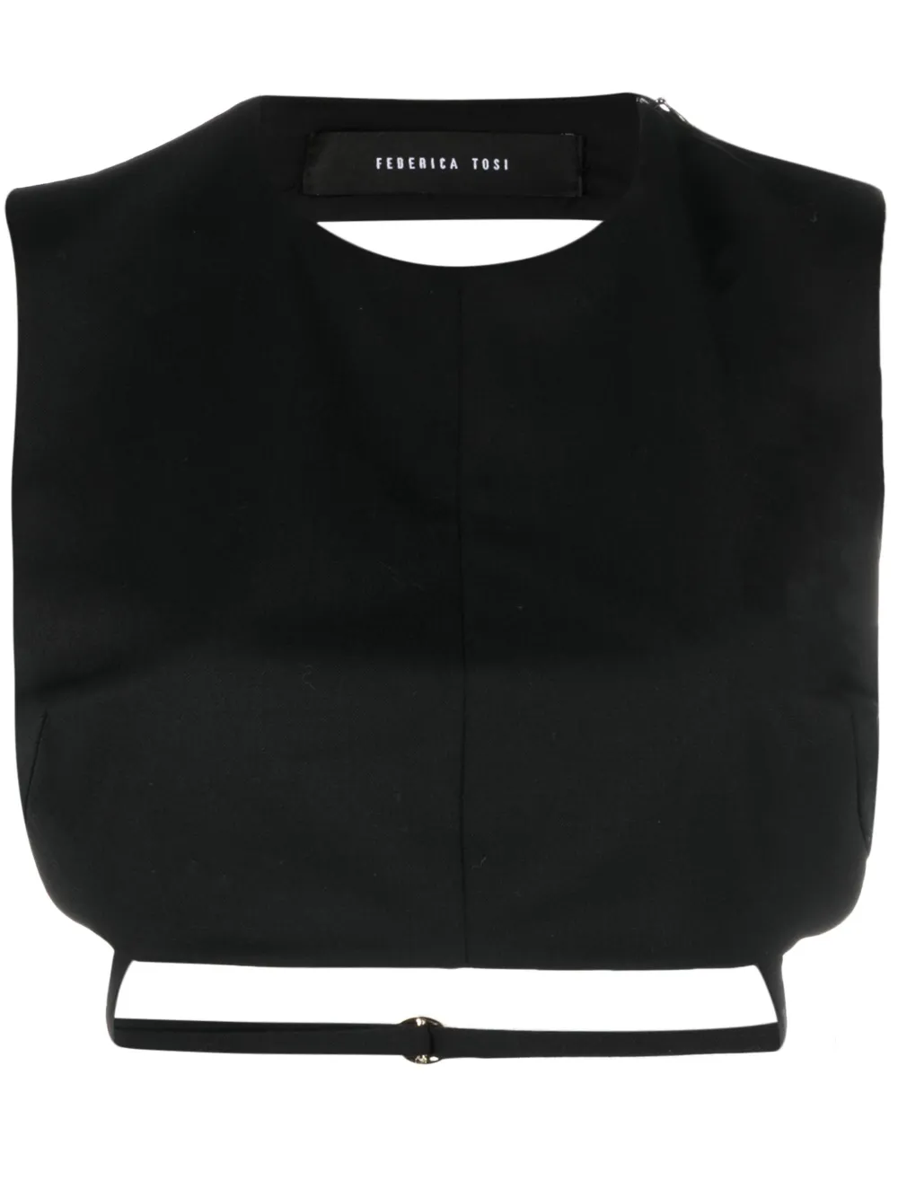 Federica Tosi cropped knitted top