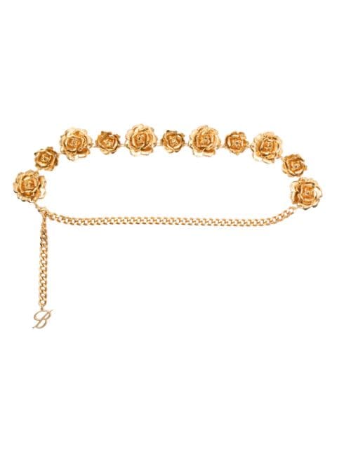 Blumarine floral-motif chain belt