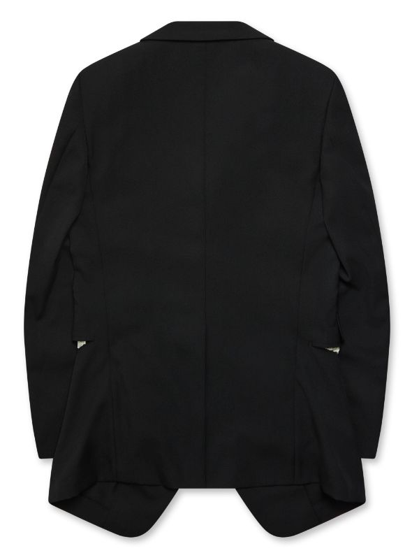 Black Comme Des Garçons カットアウト ジャケット - Farfetch