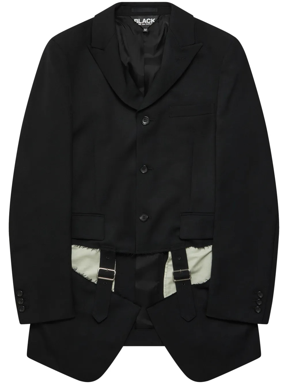 cut-out buckle-detail blazer