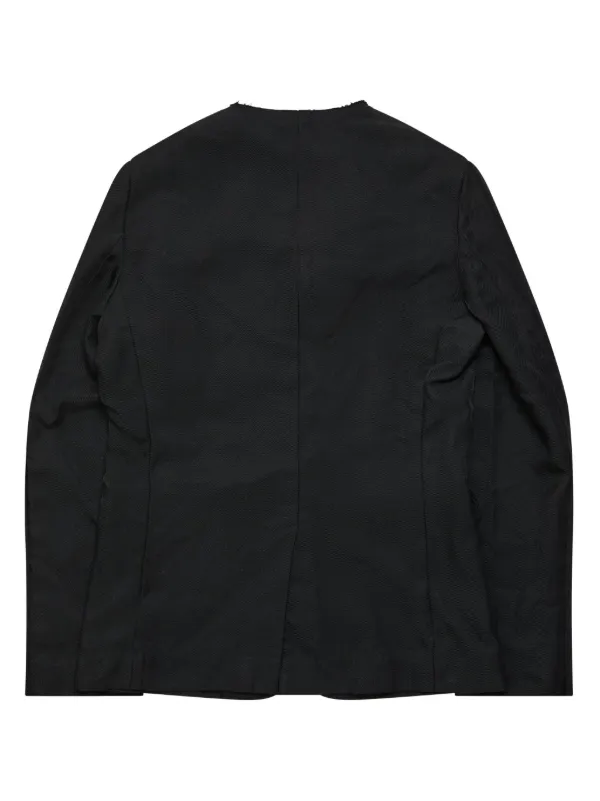 Black Comme Des Garçons ボタントリム ジャケット - Farfetch