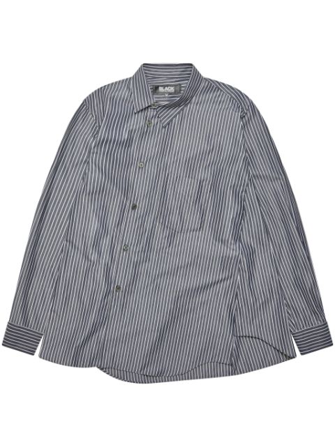 Black Comme Des Garcons check-print cotton shirt Men