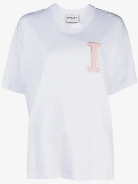 Iceberg t-shirt en coton à patch logo