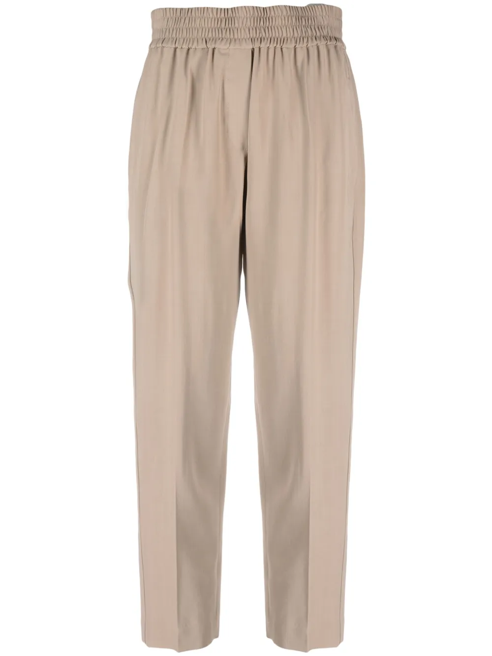 Brunello Cucinelli pantalones capri con pretina elástica | neutro | Image 1