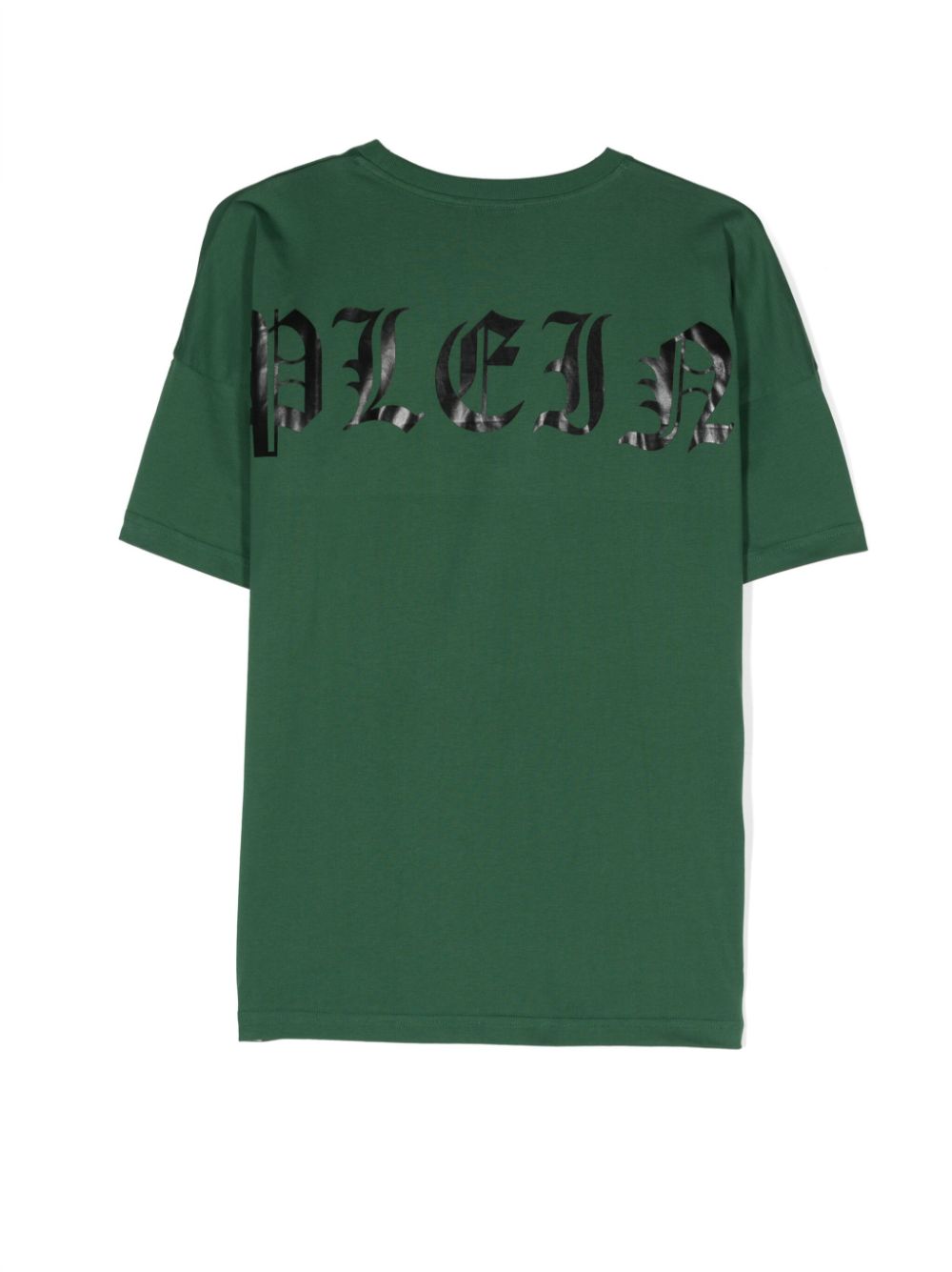 Philipp Plein Junior logo-print cotton T-shirt - Groen