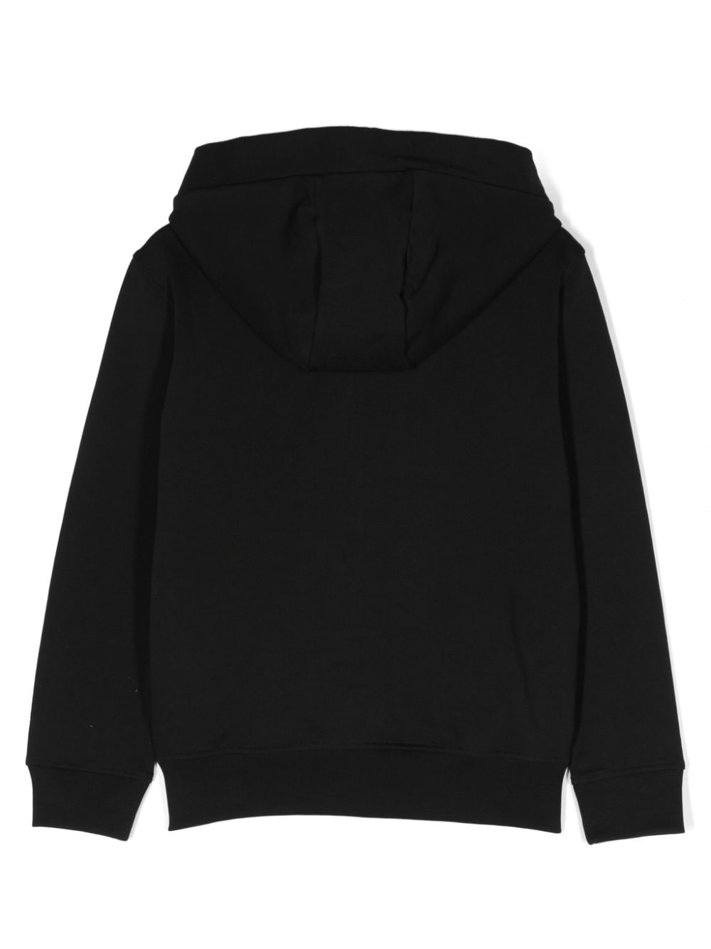 Philipp Plein Junior logo-patch zip-up hoodie - Zwart