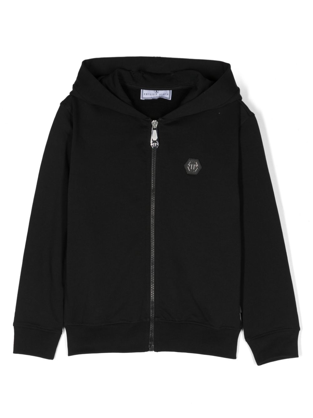 Image 1 of Philipp Plein Junior hoodie zippé à patch logo