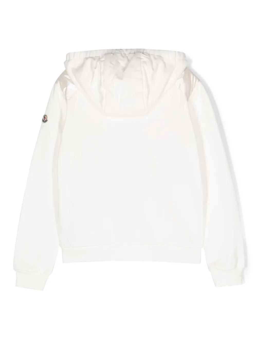 Moncler Enfant padded fleece zip-up hoodie - Wit