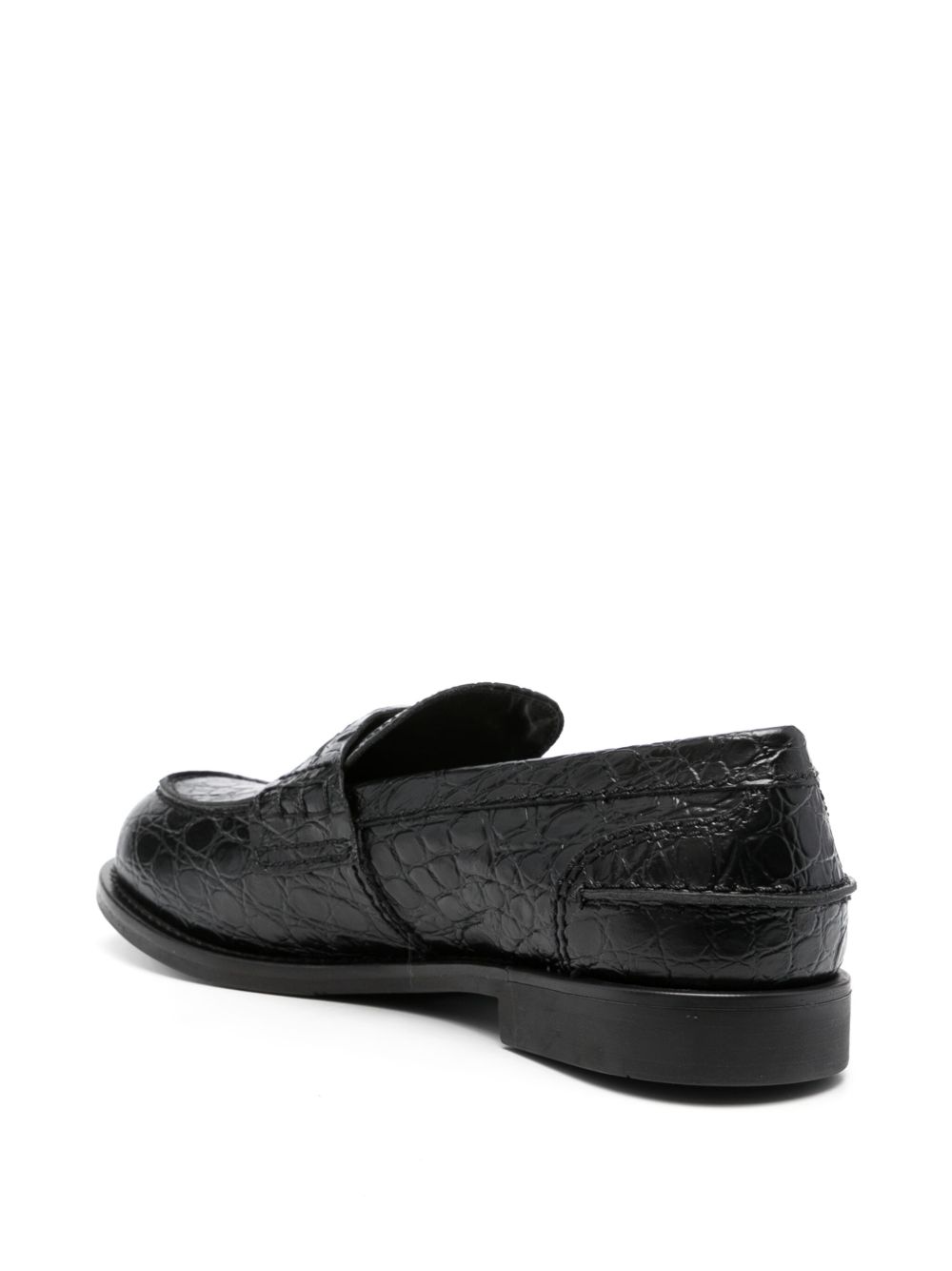 Miu Miu croco-print leather penny loafers Women