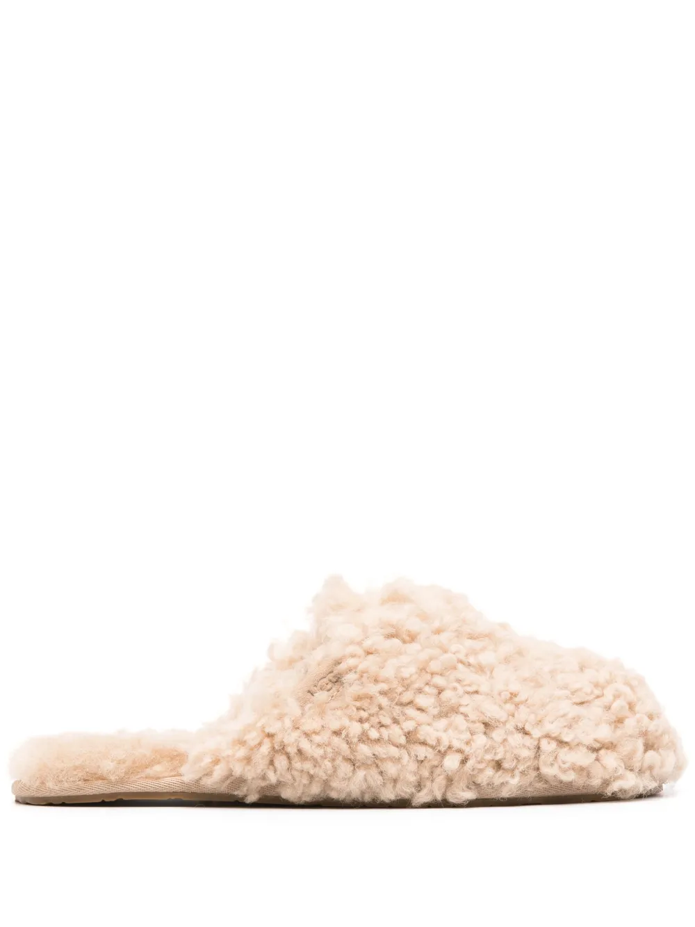 Ugg Schuhe Hausschuhe Lammfell Maxi Curly Slide Lammfell In Neutrals
