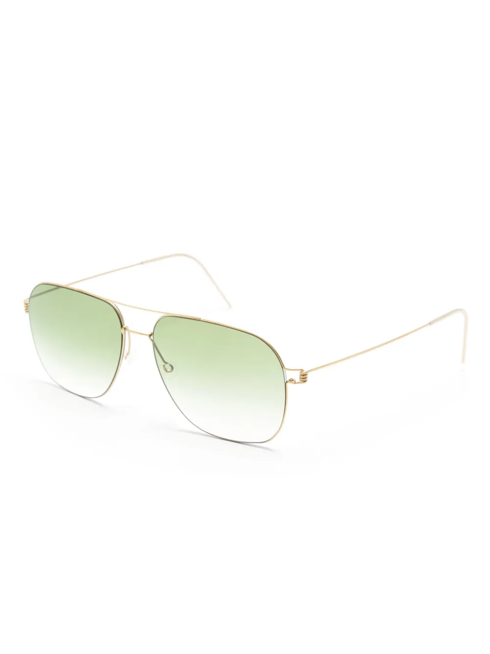 Lindberg 8210 zonnebril met vierkant montuur - Goud