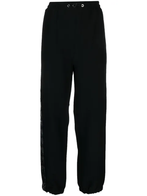 Iceberg drawstring-waistband stripe-detail trousers