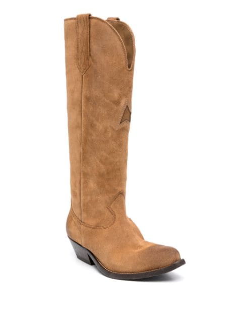 suede Western boots