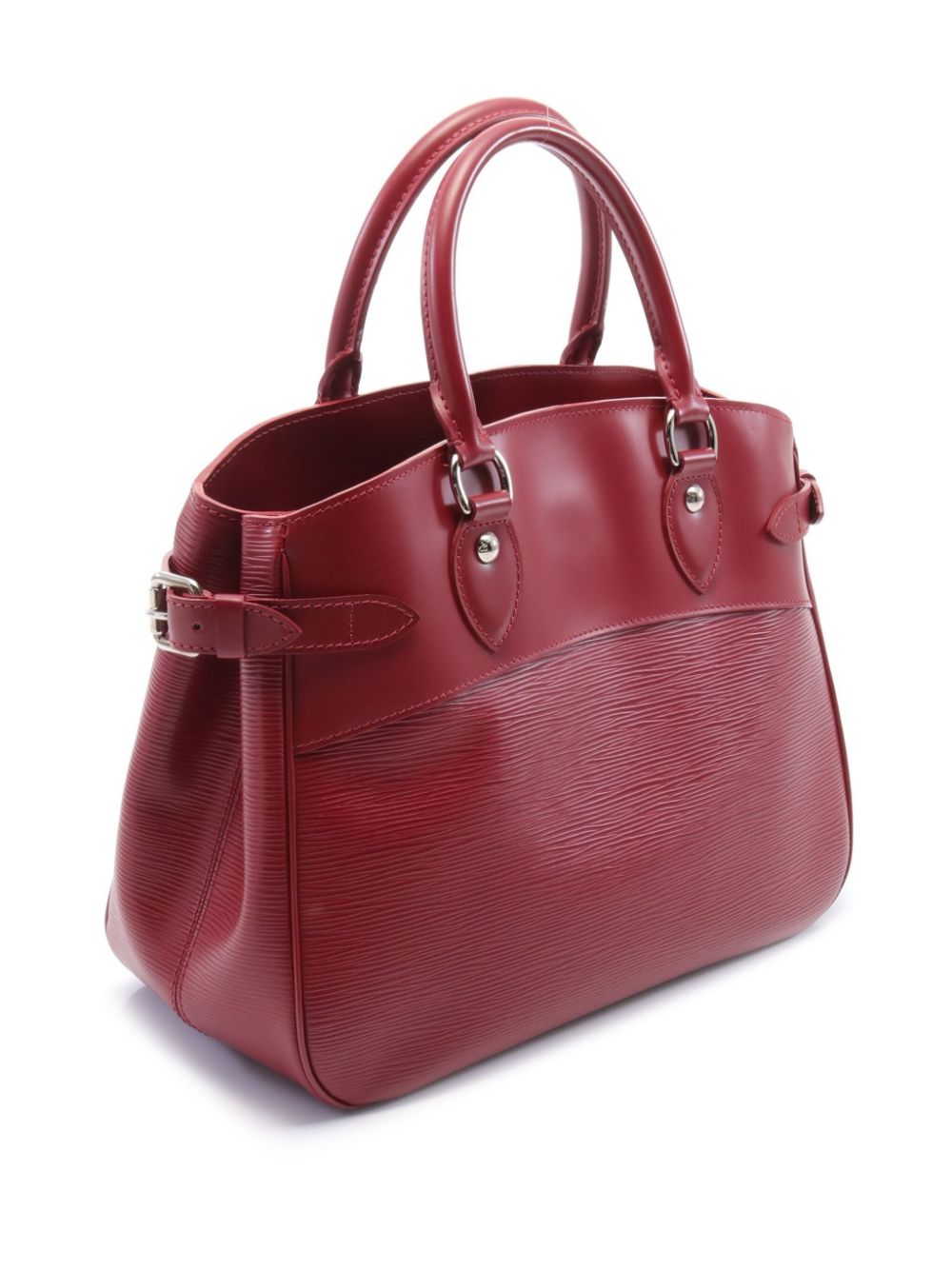Pre-owned Louis Vuitton Passy Leather Handbag In Red