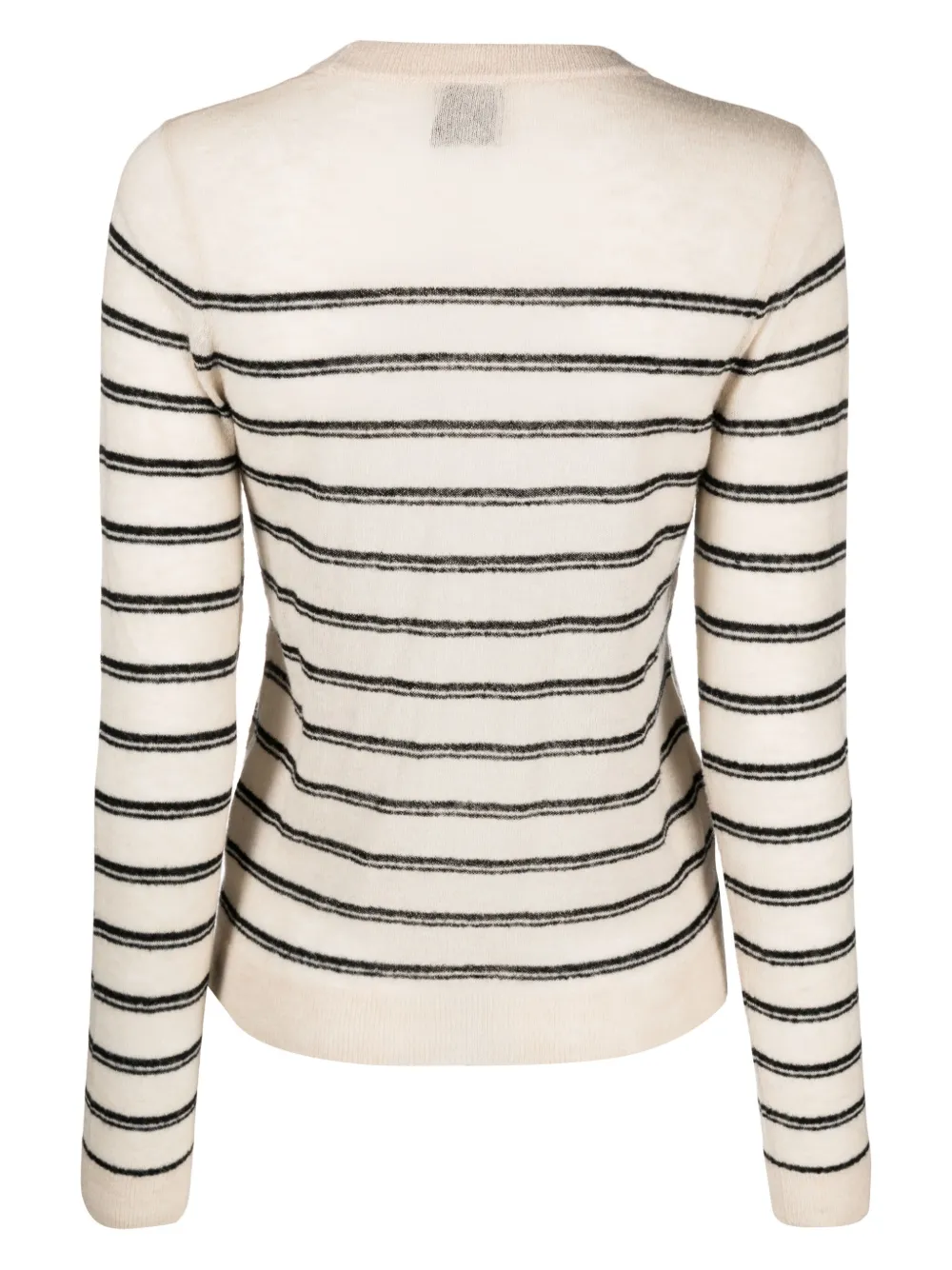 Alysi two-tone ribbed jumper - Beige