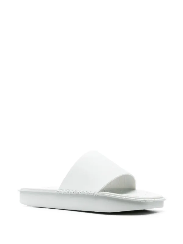 Y 3 whipstitch trim Flatform Slides Farfetch