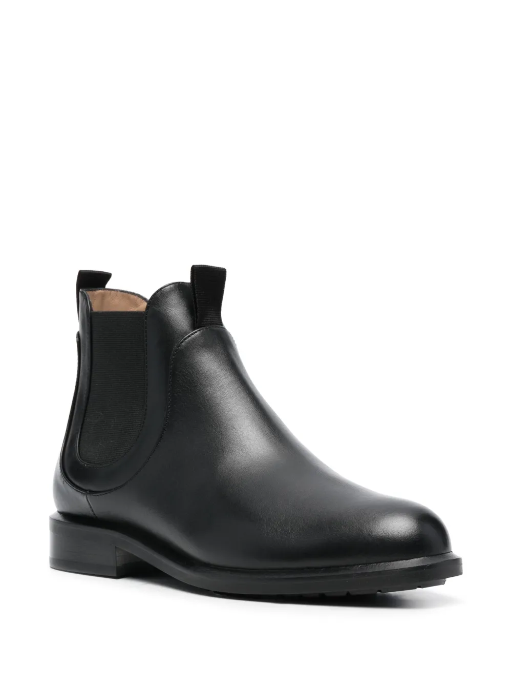 Emporio Armani ankle leather boots - Zwart