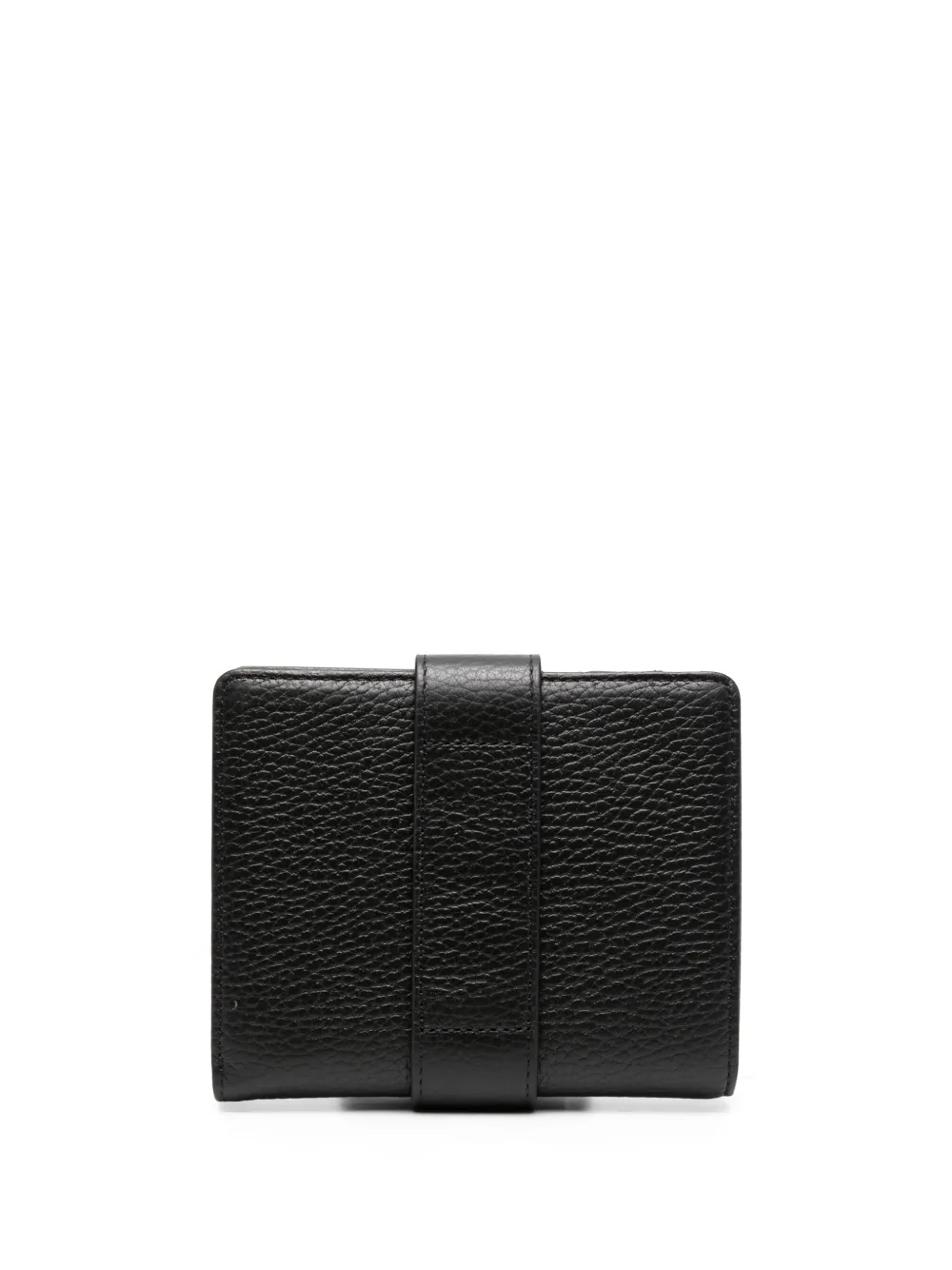 Emporio Armani logo-rubberised leather wallet - Zwart