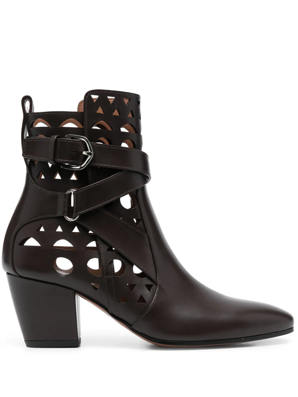 Alaïa Vienne 60mm leather ankle boots | Brown | Image 1
