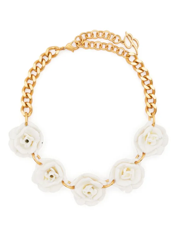 Blumarine ローズディテール チョーカーネックレス - Farfetch