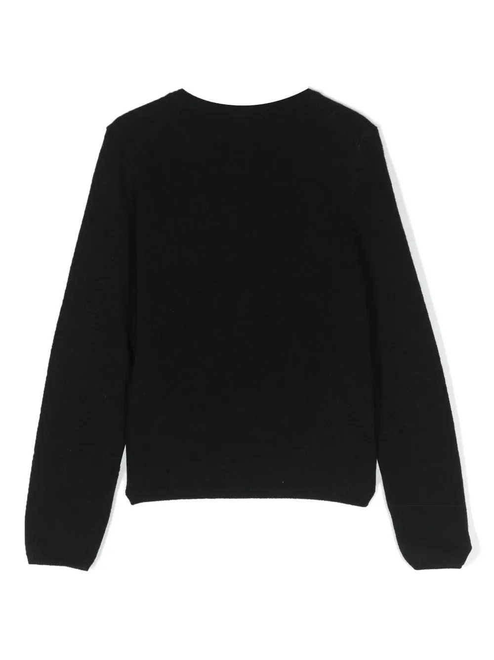 Il Gufo crew-neck virgin wool cardigan - Zwart