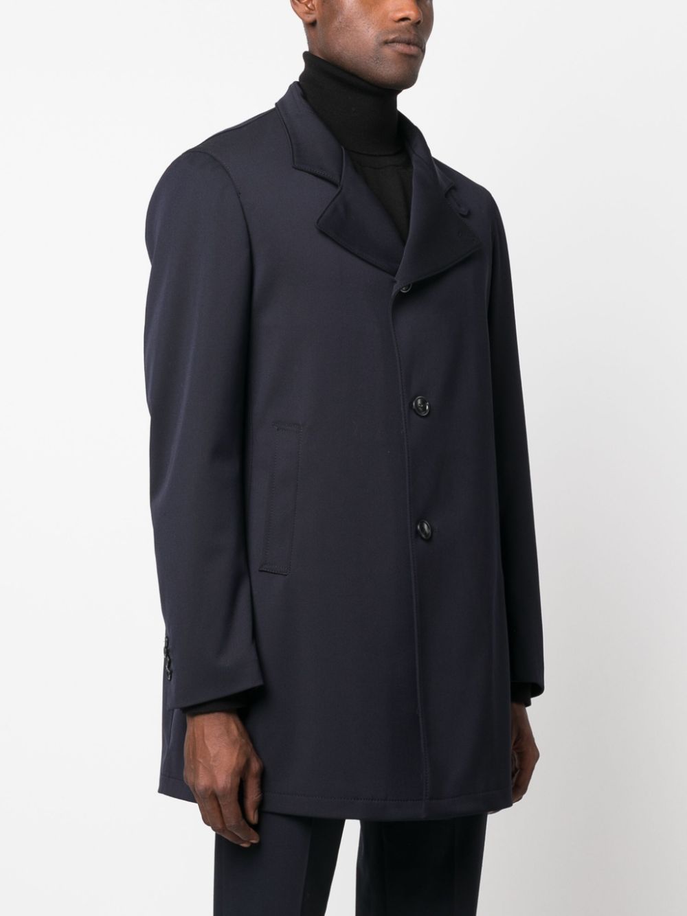 Tagliatore Gordon asymmetric-fastening parka coat Men