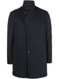 Tagliatore Gordon asymmetric-fastening parka coat - Blue