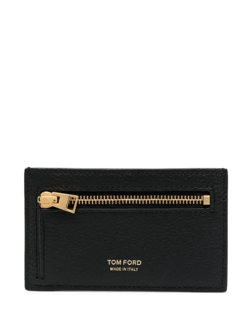 Portefeuille en cuir à logo embossé - TOM FORD - Modalova