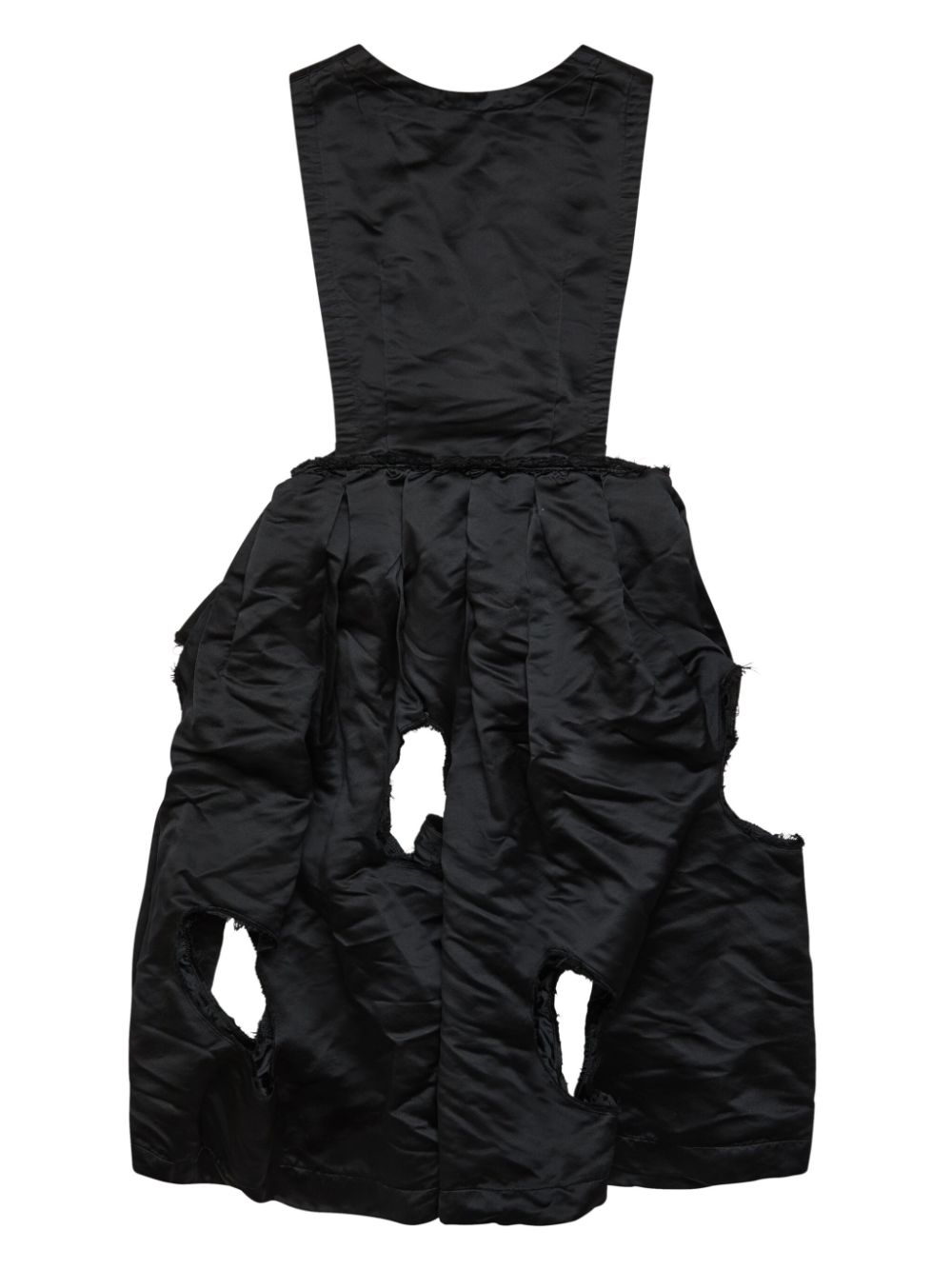 Black Comme Des Garçons cut out-detail sleeveless dress - Zwart