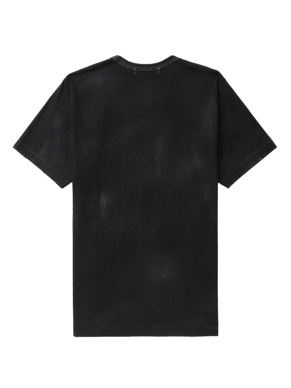 Black Comme Des Garcons slogan-print cotton T-shirt Men