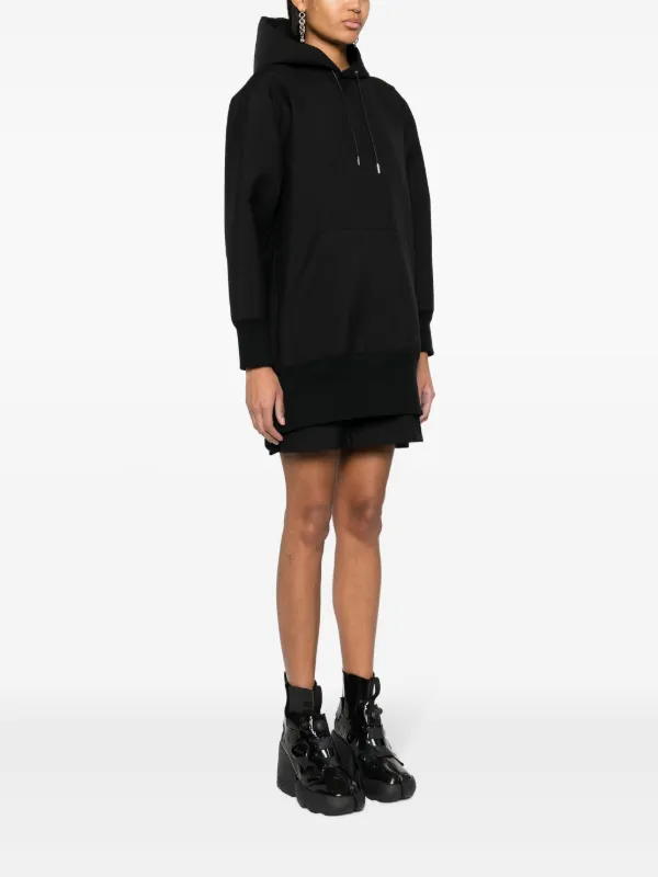 サカイ　レイヤード　スウェット Sacai レイヤード スウェットシャツ | ブラック | FARFETCH JP