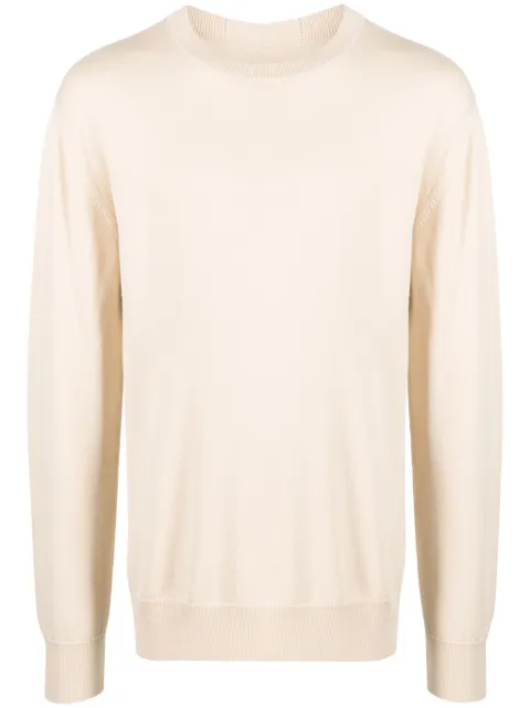 Jil Sander suéter con cuello redondo