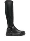 LIU JO Cleo 35mm chain-link boots - Black