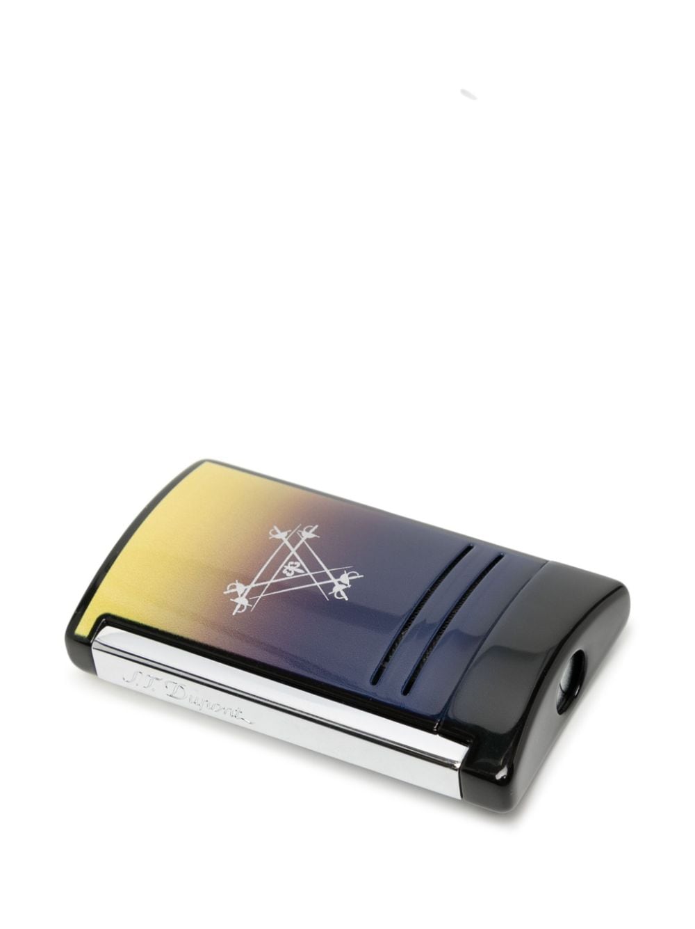 Shop St Dupont Maxijet Montecristo La Nuit Lighter In Silver