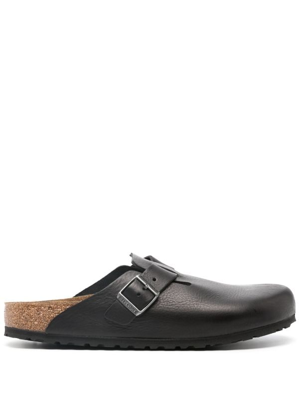 Birkenstock Boston Leather Slides - Farfetch