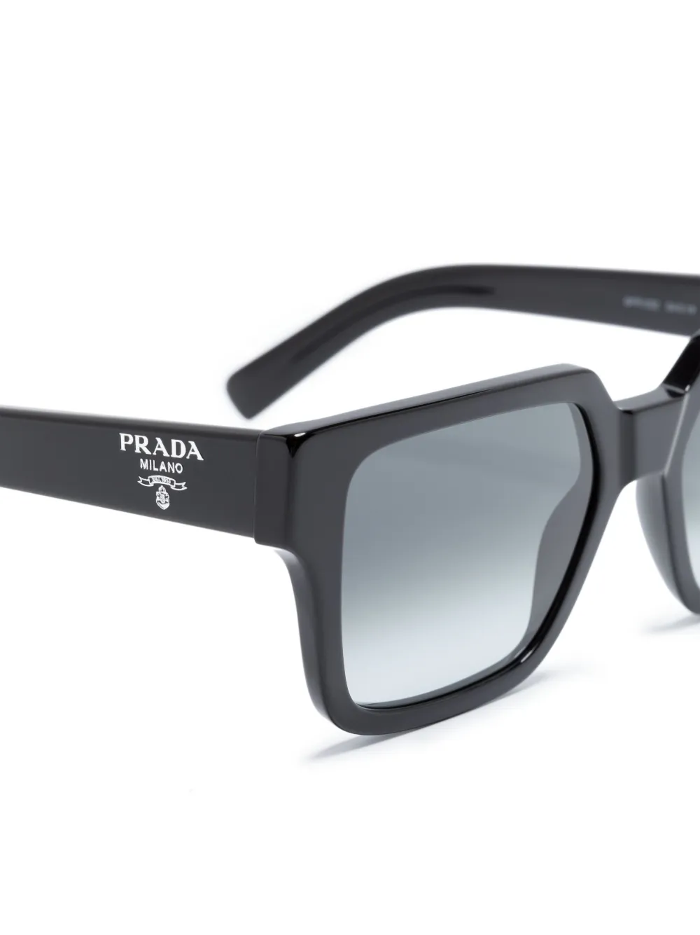 Shop Prada Square-frame Sunglasses In Black