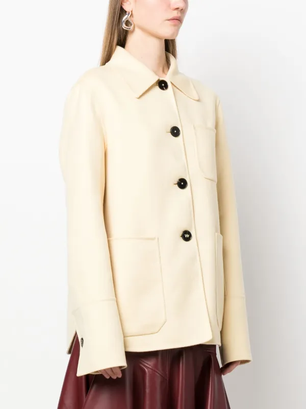 ジャケット JIL SANDER Woman Jacket Beige J04AM0001J45026 236 Logo Jacket Woman | Jil Sander Official Online Store