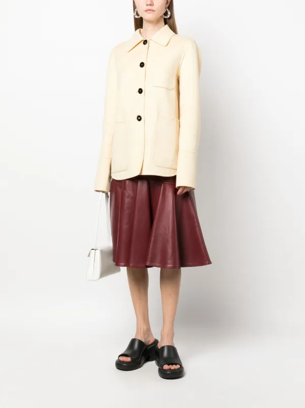 VIP価格【Jil Sander】軽量カシミアシャツジャケット Jil Sander カシミア シャツジャケット | ブルー | FARFETCH JP